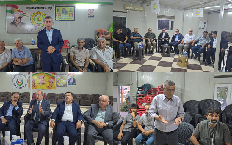 اللجنة الاجتماعية والقانونية لقضاء آميدية والديمقراطي الكوردستاني - سوريا يعقدان الصلح بين عائلتين