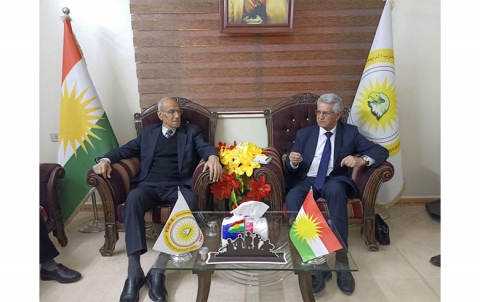 Partiya Demuqrata Kurdistan- Sûriya pêşwaziya şandeke Partiya Hevdîtina Niştimaniya Demokrat kir