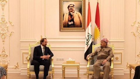 الرئيس بارزاني يستقبل القنصل العام البريطاني في أربيل