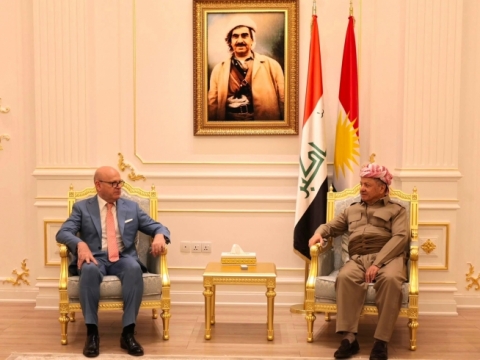 الرئيس بارزاني يستقبل القنصل العام الإيطالي في أربيل