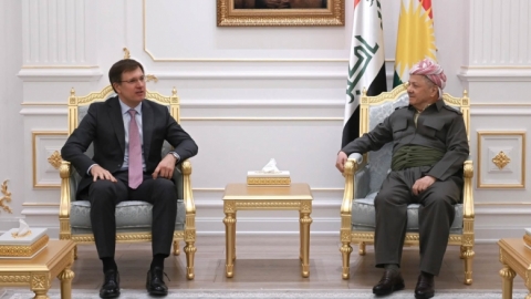 الرئيس بارزاني يستقبل القنصل العام الروسي في أربيل مكسيم روبين