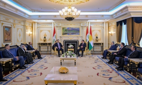 مسرور بارزاني يستقبل رئيس ائتلاف الإعمار والتنمية في أربيل 