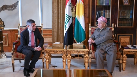 الرئيس بارزاني يستقبل القائم بأعمال السفارة الأمريكية لدى العراق