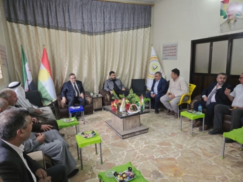 مدير منطقة كوباني يزور مكتب الحزب الديمقراطي الكوردستاني – سوريا (PDK-S)  