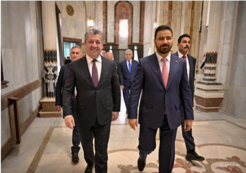 مسرور بارزاني والزيدي يتفقان على تمتين أواصر التنسيق والتعاون المشترك بين الحكومتين الاتحادية وإقليم كوردستان