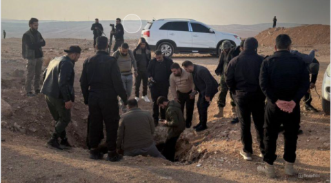 الجهات الأمنية تعثر على مقابر جماعية داخل خزانات منطقة السفيرة بريف حلب