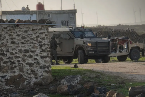   قوة إسرائيلية تتمركز في تل الأحمر بالقنيطرة