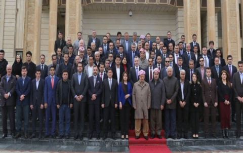 Li Hewlêrê Serok Barzanî beşdarî di vejandina roja kîmyabaran Helebçe de  kir