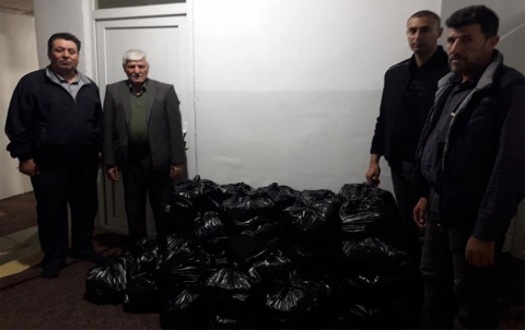 منظمة دوميز لـ PDK-S توزع سلات غذائية على ذوي الاحتياجات الخاصة