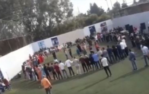 Li bajarê Laziqiyê hejmarek xwendekarên kurd cejna Newrozê vejandin