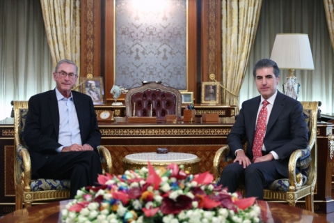 نيجيرفان بارزاني يستقبل اللورد مايكل أشكروفت.. الرئيس الفخري للاتحاد الدولي الديمقراطي (IDU)