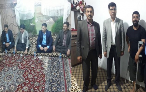 مؤسسة عوائل الشهداء تزور جرحى البيشمركة  في دوميز