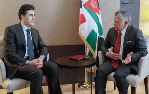 ملك الأردن يهنئ نيجيرفان بارزاني ويؤكد حرص بلاده على 