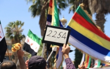 أهالي السويداء يؤكدون على استمرار الحراك السلمي ضد النظام السوري