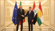  نيجيرفان بارزاني يستقبل وزير الدفاع الإيطالي وبحث استقرار وأمن المنطقة 