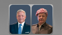 الرئيس بارزاني يبحث مع ملك الأردن آخر تطورات المنطقة
