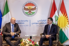 نيجيرفان بارزاني يلتقي وزير الدفاع الإيطالي وبحث مواجهة تهديدات داعش
