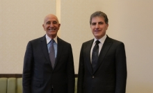 نيجيرفان بارزاني وتوم باراك يستعرضان العلاقات الثنائية بين كوردستان والولايات المتحدة ويركزان على وضع الكورد في سوريا  