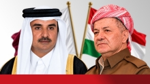 أمير قطر یعزي الرئيس بارزاني