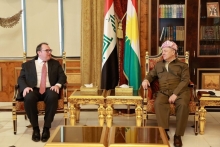 الرئيس بارزاني يستقبل القائم بأعمال السفارة الأمريكية لدى العراق
