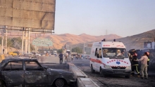 مصرع 11 شخصاً في انفجار صهريج وقود بمدينة سنة شرق كوردستان 