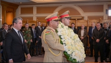 رئيس حكومة إقليم كوردستان يحضر مراسم استقبال جثمان الراحل كريم شنكالي