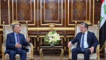 مسرور بارزاني يستقبل سفير اليونان لدى العراق ويشيد بالعلاقات التاريخية بين اليونان وإقليم كوردستان