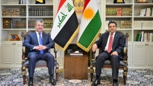 مسرور بارزاني يجتمع مع مستشار الأمن القومي العراقي