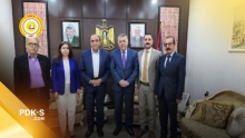   وفد من ممثلية المجلس الوطني الكوردي يزور القنصلية الفلسطينية في اربيل