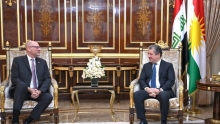 رئيس حكومة إقليم كوردستان يستقبل سفير سويسرا الجديد لدى العراق