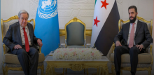 الشرع وغوتيريش يبحثان دعم جهود التعافي المبكر ‏وإعادة الإعمار في سوريا