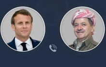 الرئيس بارزاني وماكرون يبحثان هاتفياً الأوضاع في العراق وإقليم كوردستان