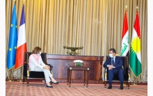 رئيس حكومة إقليم كوردستان يستقبل وزيرة الجيوش الفرنسية