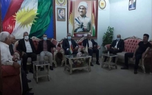 الحزب الديمقراطي الكوردستاني - سوريا يستقبل المهنئين بإطلاق سراح عضو المجلس الفرعی برزان حسين