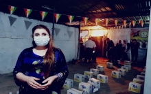 منظمة دهوك لـ PDK-S توزع سلات غذائية على العوائل المحتاجة في مجمع وار ستي ومخيم فايدة