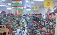 بالصور... مجلس عزاء شهيدي بيشمركة  لەشکرێ رۆژ بدوميز