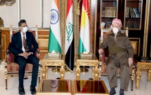 الرئيس بارزاني يستقبل السفير الهندي لدى العراق  