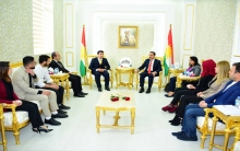 وفد من هيئة فرع إقليم كوردستان لاتحاد الطلبة يزور برلمان كوردستان كوردستان